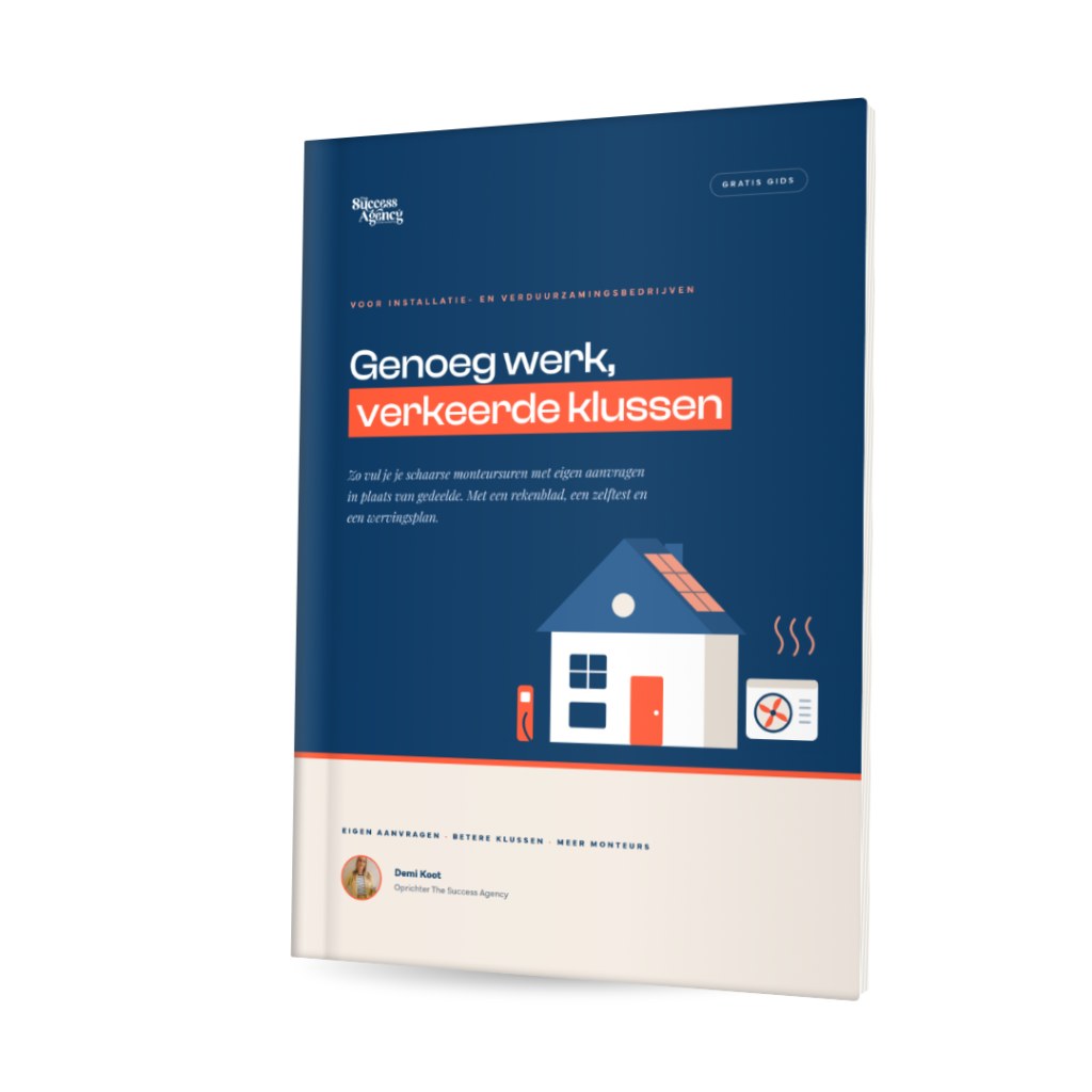 Gratis gids Genoeg werk, verkeerde klussen: online marketing voor installatiebedrijven
