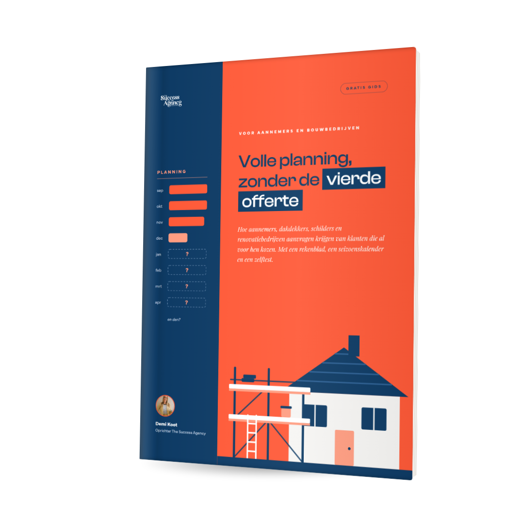 Gratis gids voor Aannemers en bouwbedrijven: Volle planning, zonder de vierde offerte