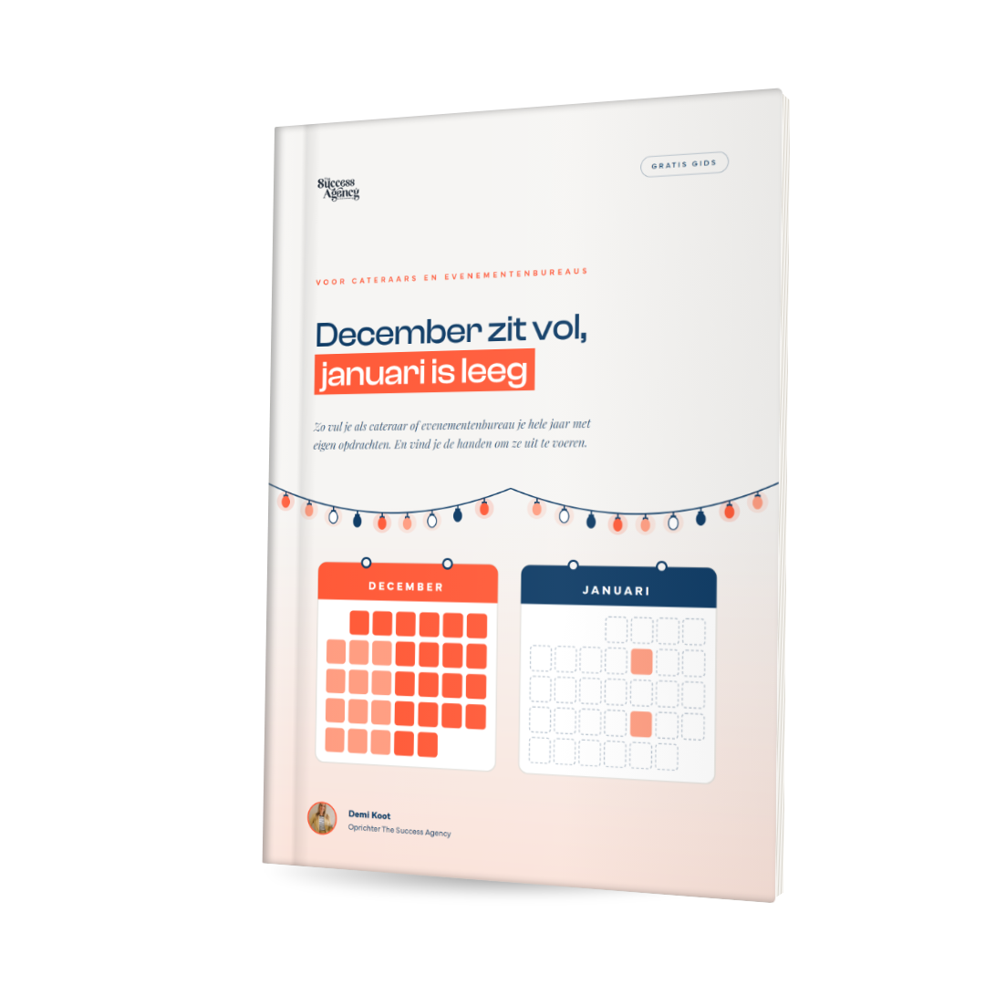 Gratis gids voor Cateraars en evenementenbureaus: December zit vol, januari is leeg
