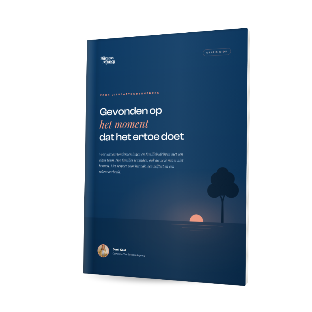 Gratis gids voor Uitvaartondernemers: Gevonden op het moment dat het ertoe doet
